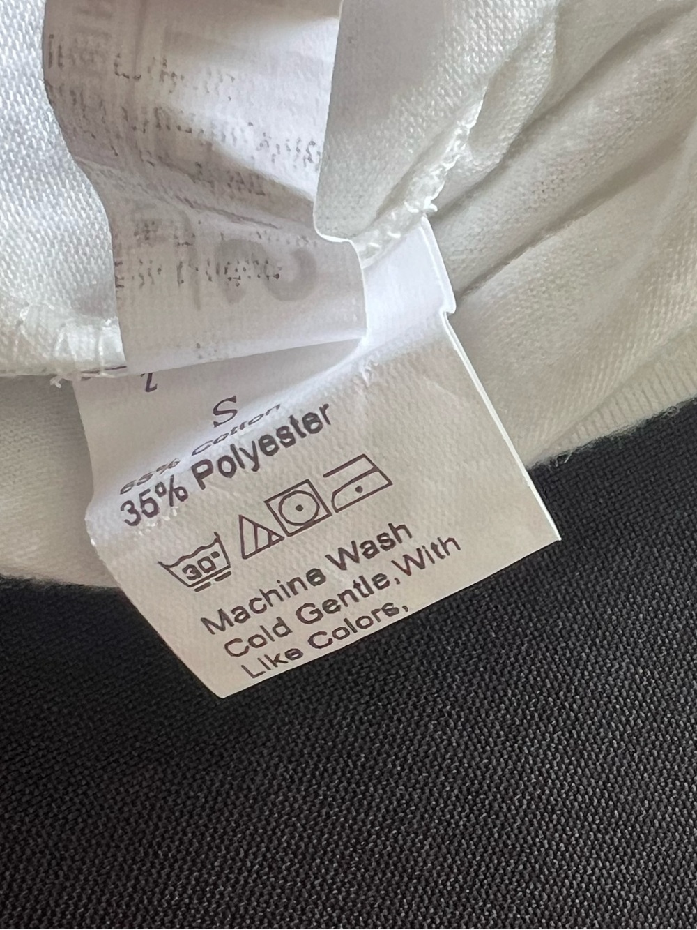 White Graphic Tee with Wave Illustration Size S from SHEIN - Picture 7 of 9